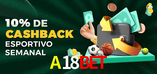 10% de bônus de cashback na A18BET