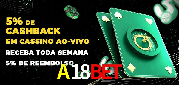 Promoções do cassino ao Vivo A18BET